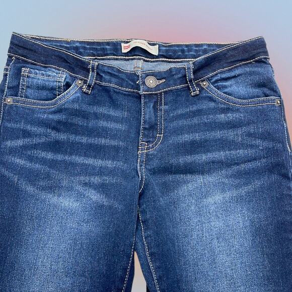 LEVI’s 710 SUPER SKINNY Girls 16 Regular Blue Jeans - Picture 1 of 5